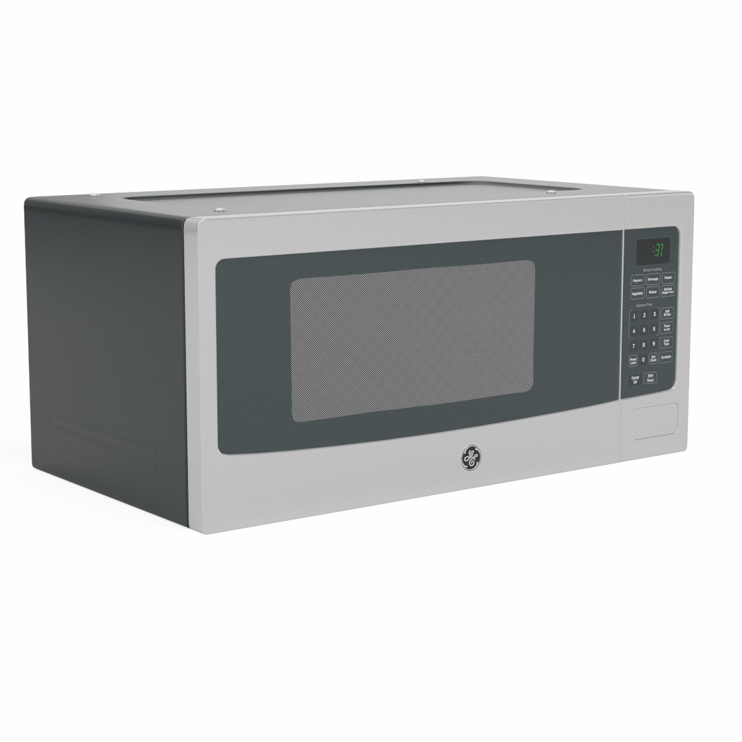GE Profile Countertop Microwave Oven PEM31SFSS 3D Model TurboSquid