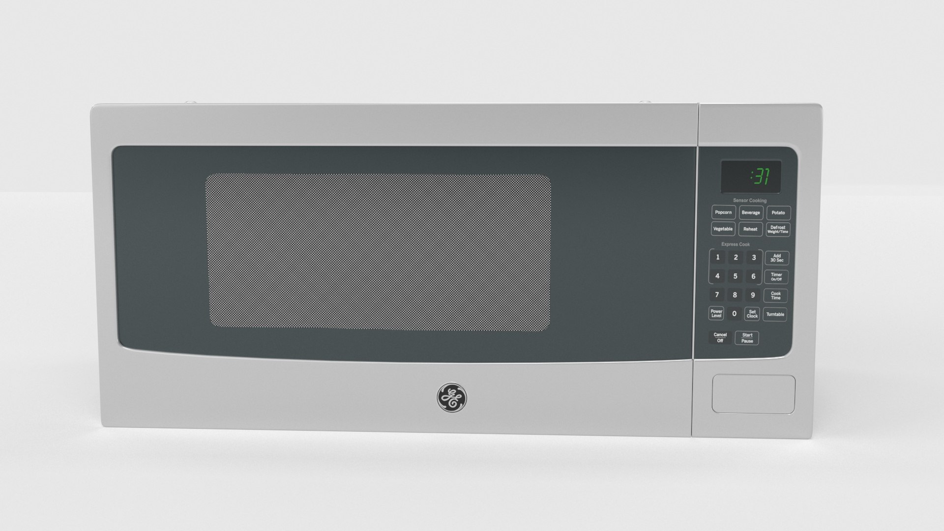 GE Profile Countertop Microwave Oven PEM31SFSS 3D Model TurboSquid