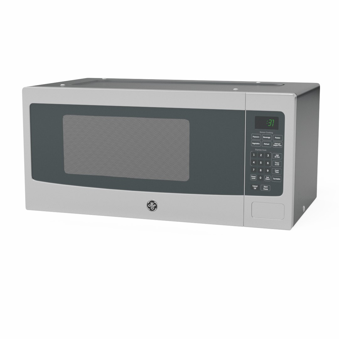 GE Profile Countertop Microwave Oven PEM31SFSS 3D Model TurboSquid