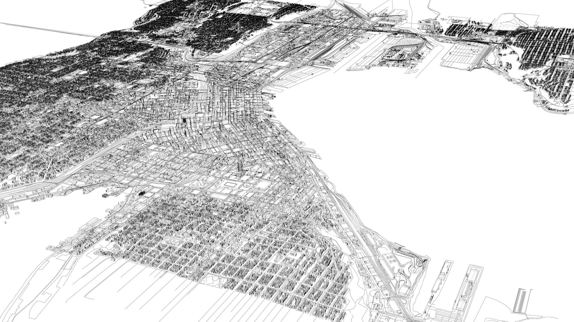 Seattle USA - Mass Buildings 3D - TurboSquid 1978071