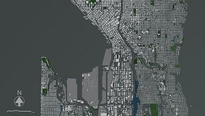 Seattle USA - Mass buildings 3D