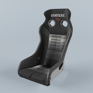 BRIDE XERO VS Black Gradation Logo Seat 3D model