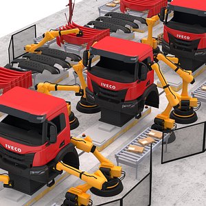 Iveco Truck Factory 3D model