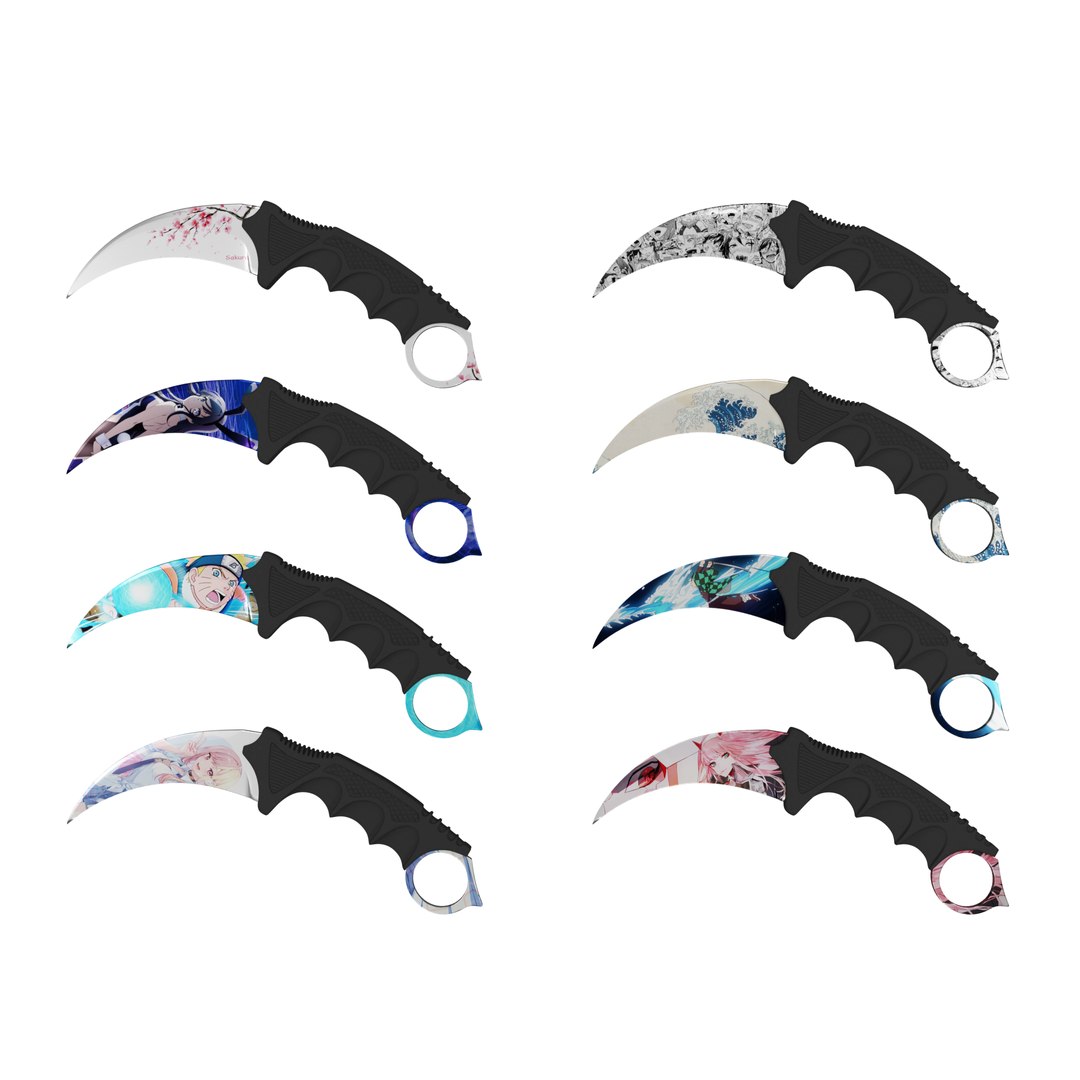 3D Karambit Anime Collection - TurboSquid 1947829