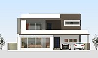 Modern 5 bedroom fully furnished villa for sell - Native Revit Project