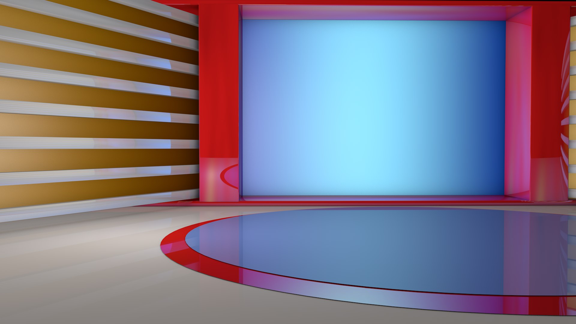 Virtual Set Tv 3D - TurboSquid 1605242