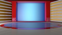 virtual set tv set