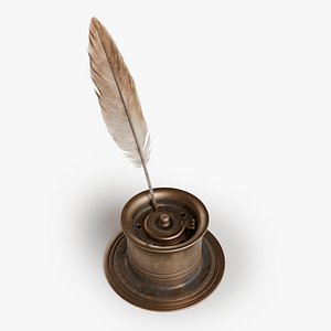 inkwell and quill set