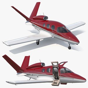 Cirrus Vision SF50 Personal Jet Rigged for Cinema 4D