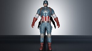 3D Captain America Classic