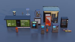 City Props Automated Units 3D Models