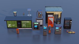 City Props Automated Units 3D Models