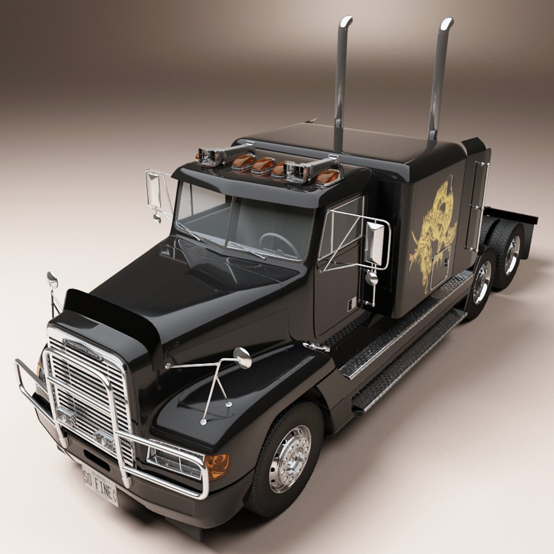 freightliner fld 120 special 3d model