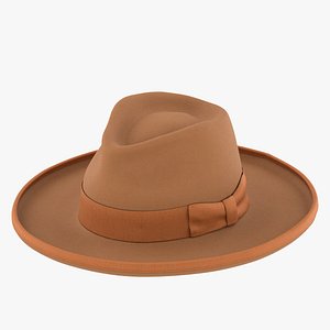 Wool Felt Fedora Hat Teak