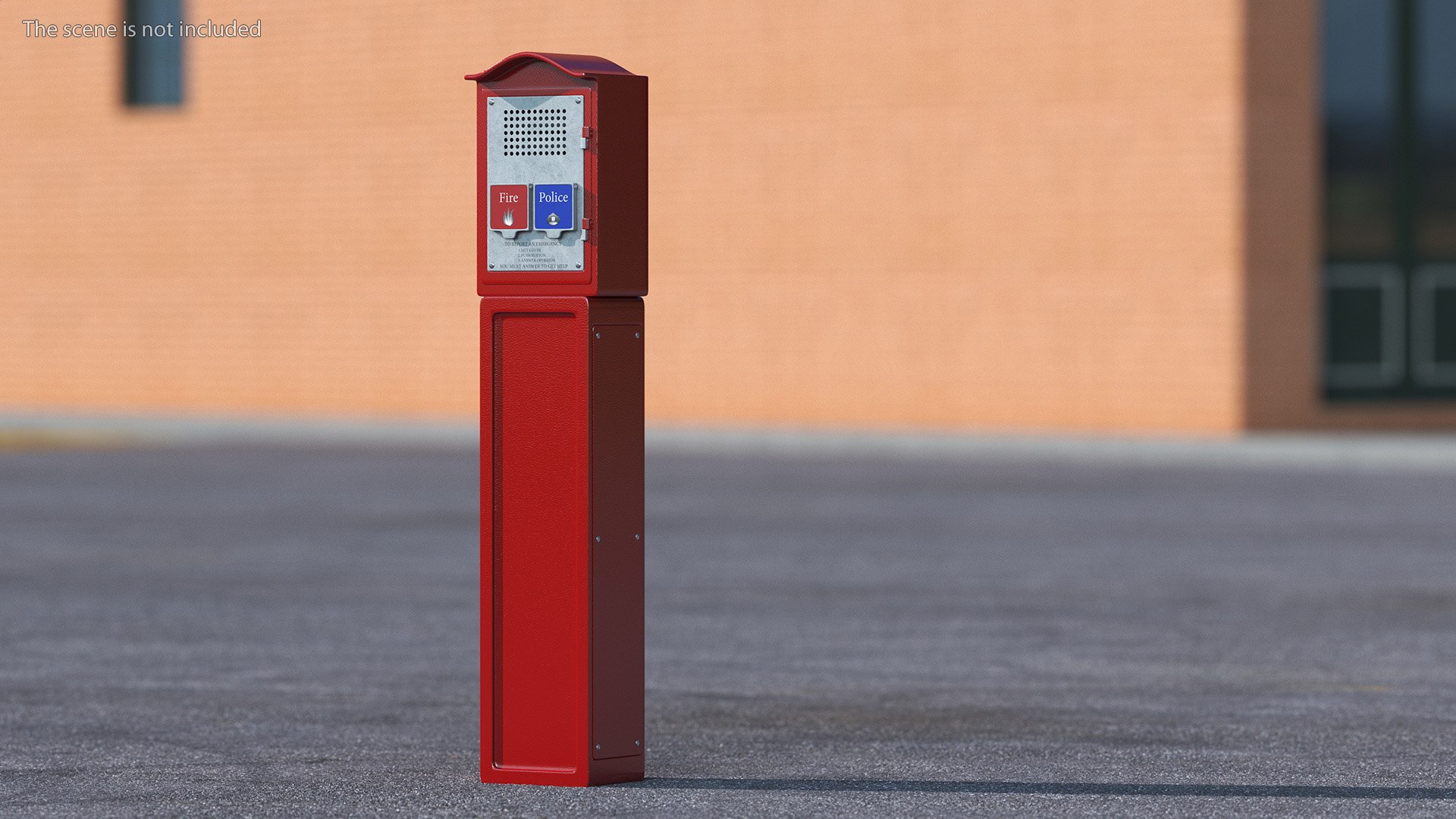 3D Model Emergency Call Box - TurboSquid 2202510