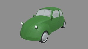 Low Poly Classic Car 01 3D model