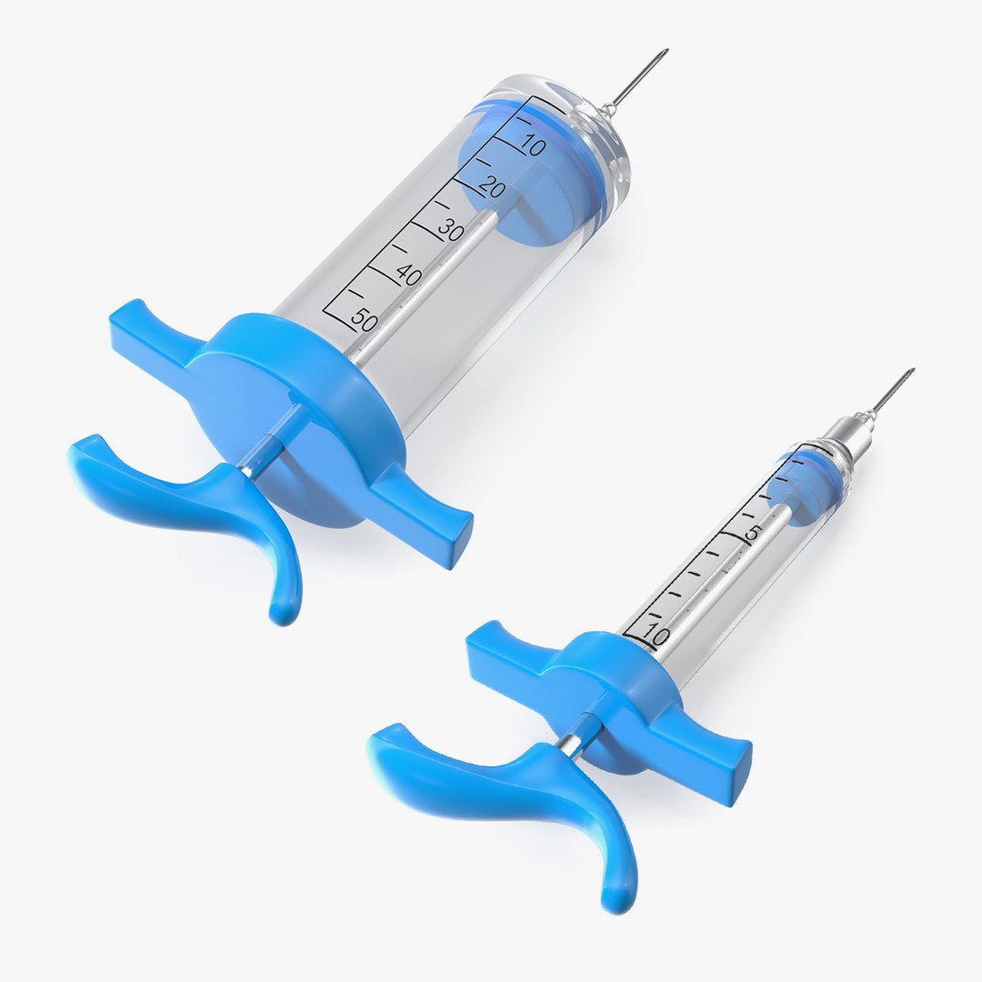Veterinary Vaccine Syringes Collection 3D model preview