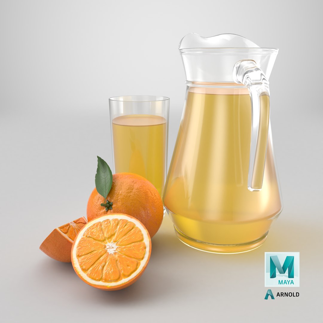 Jug and glass with orange juice and fruit 3D https://p.turbosquid.com/ts-thumb/jA/wLi5aR/BH/stemcell_maya_arnold_render/png/1782394655/1920x1080/fit_q87/878287fc3fcdda5e3f73923bddf4c5321543ad67/stemcell_maya_arnold_render.jpg