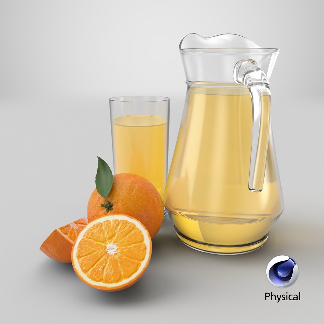 Jug and glass with orange juice and fruit 3D https://p.turbosquid.com/ts-thumb/jA/wLi5aR/u3/stemcell_cinema_4d_physical_render/png/1782394661/1920x1080/fit_q87/0218da29be45cfe78b6620ac1ad912b69b8b820c/stemcell_cinema_4d_physical_render.jpg