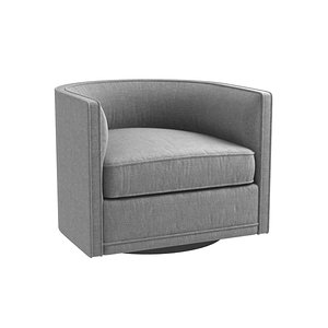 chair custom grey swivel 3D