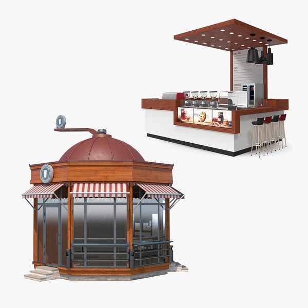 3D Coffee Shops Collection