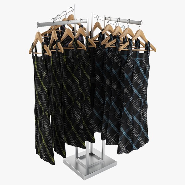 female dresses rack 3d model
