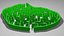 3D model Brain maze OBJ and BLEND
