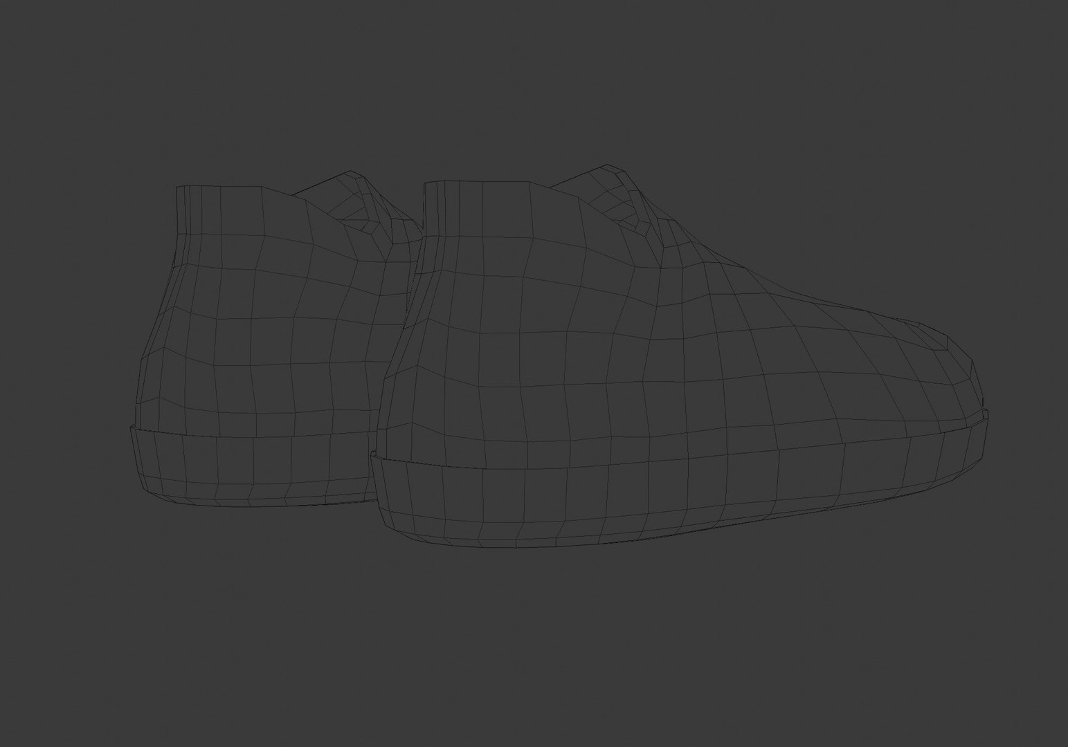 Black Simple Shoes 3D Model - TurboSquid 1906256