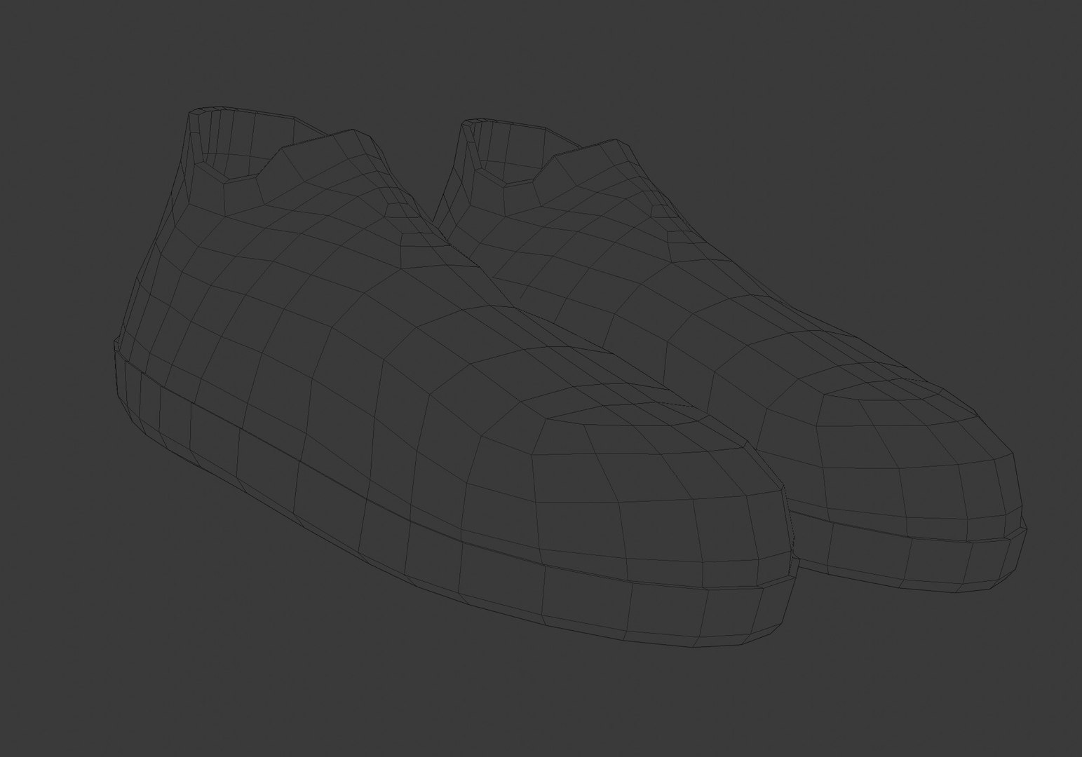 Black Simple Shoes 3D Model - TurboSquid 1906256
