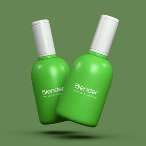 Cosmetic Mockup With Lighting model