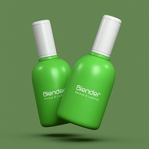 Cosmetic Mockup With Lighting