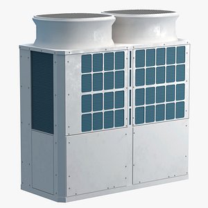 VRF Heat Recovery High Efficiency Heat Pump 3D model