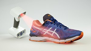 3D model Running shoe sneakers outdoor footwear Scan