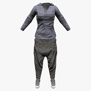 Hip Hop Shalwar Jacket Shoes Street Outfit