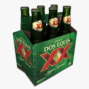 3d model pack dos equis beer