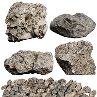 3D Scanned Stone 02 - Photorealistic Rock Asset
