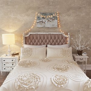 3D bedding set lush dekor model