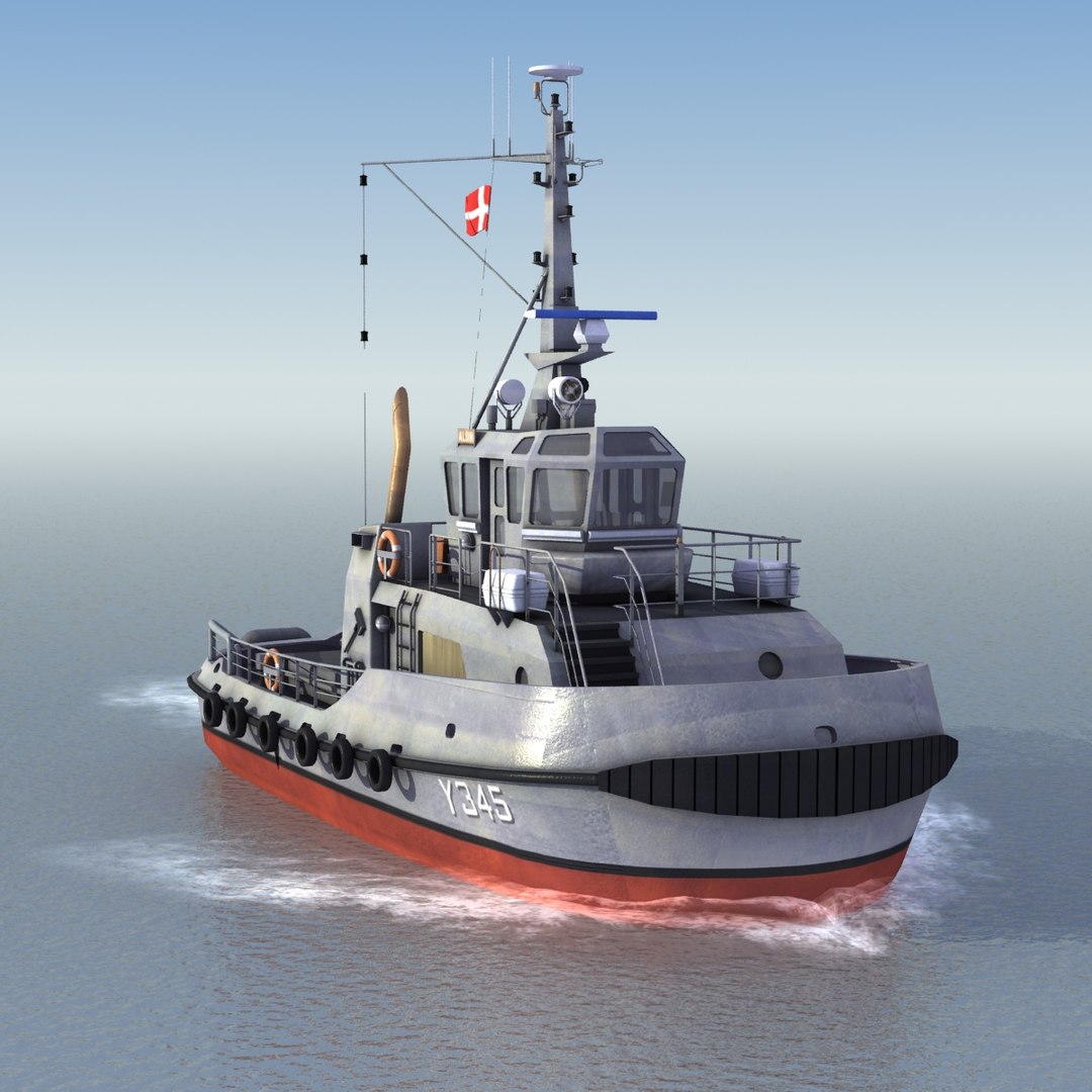 3ds Max Alsin Y345 Tug Ships