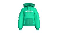 Girls Pullover Hoodie With Side-Tab Sleeves