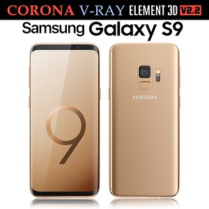 samsung galaxy s9 sunrise 3D model