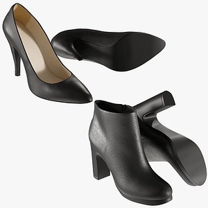 realistic heels 20 shoes 3D