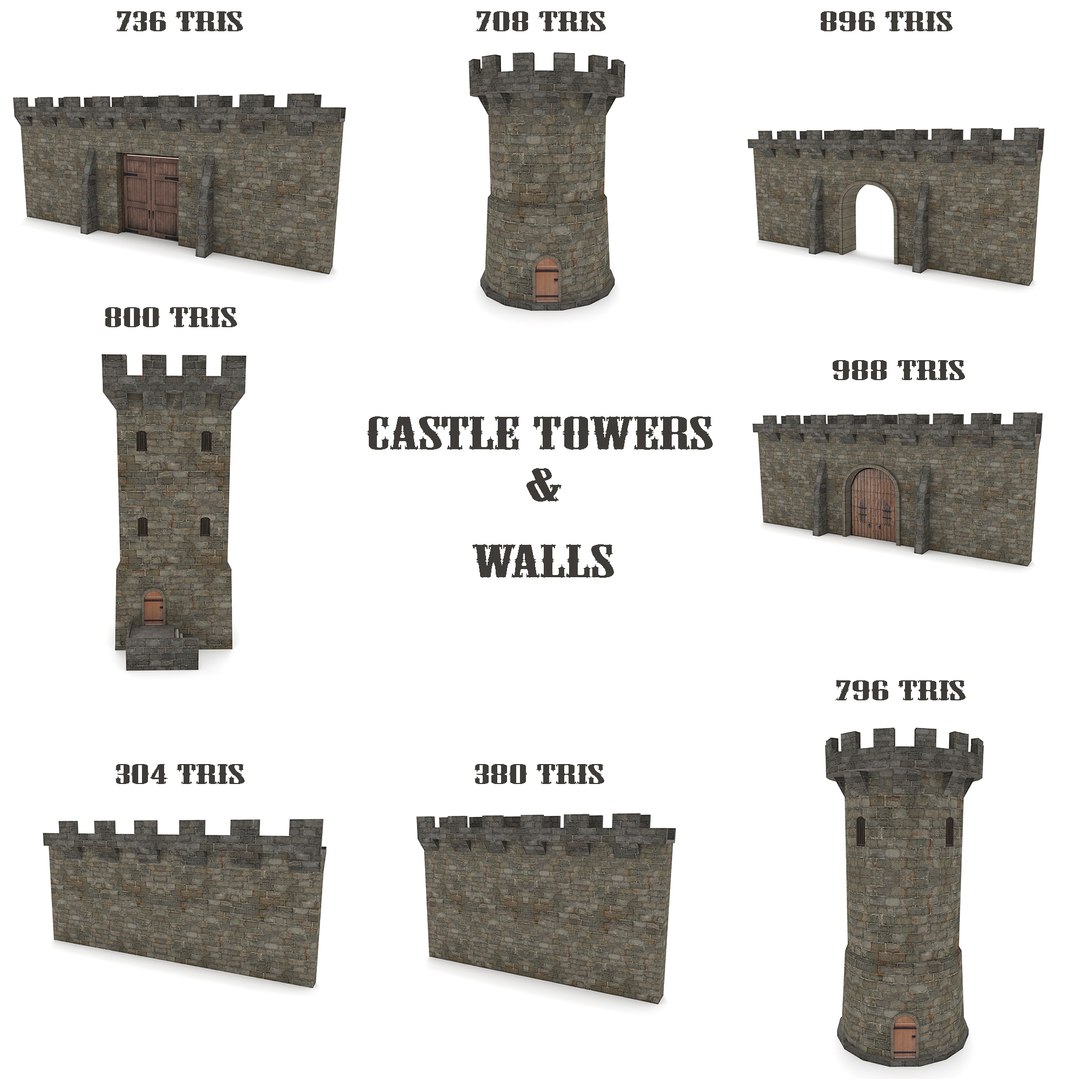 3D Castle Modular Pack - Model - TurboSquid 1269838