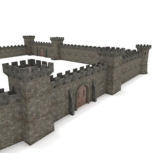 3D castle modular pack - model