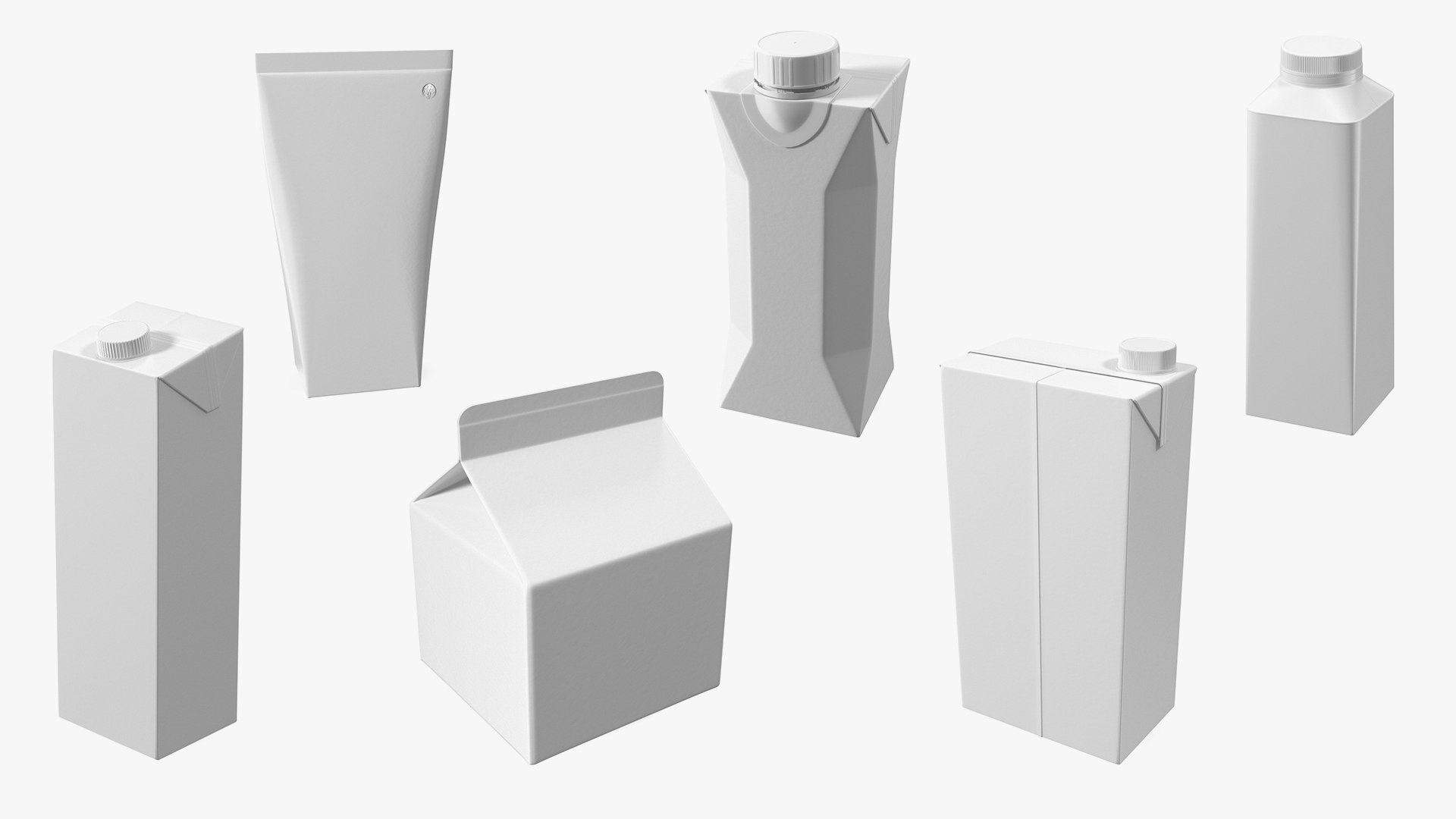 Aseptic Packages Collection 2 3D model - TurboSquid 1864989