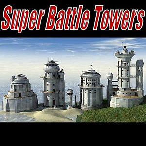 sci-fi battle towers super 3d 3ds