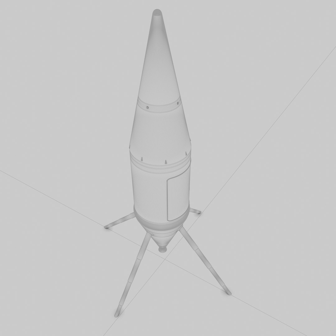 Futuristic rocket 3D - TurboSquid 1991317