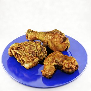 fried chicken plate 3ds