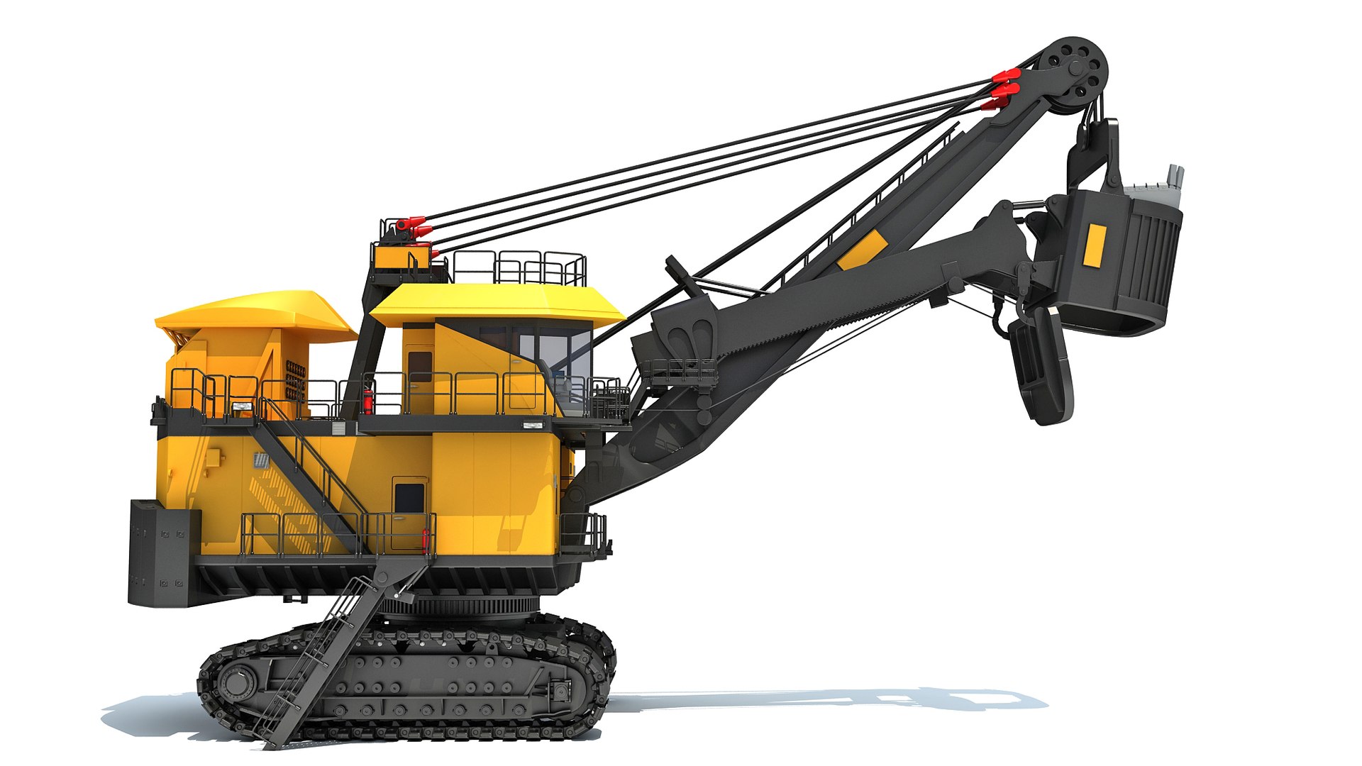 3D Electric Mining Rope Shovel - TurboSquid 2207403
