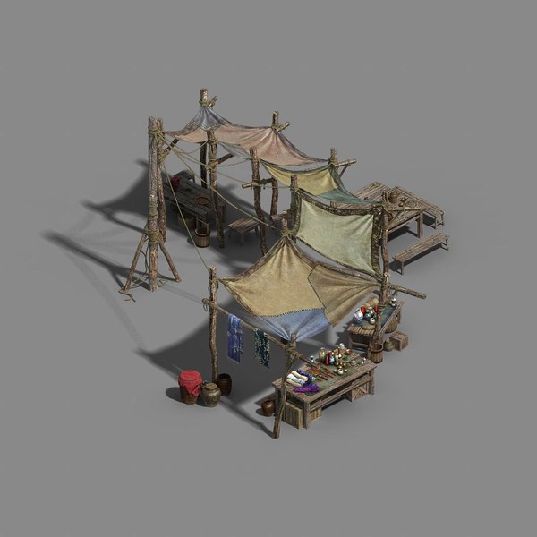 Market Stall 3D Models for Download | TurboSquid