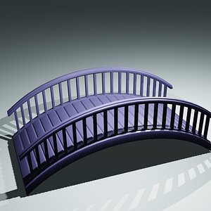 3D bridge low poly